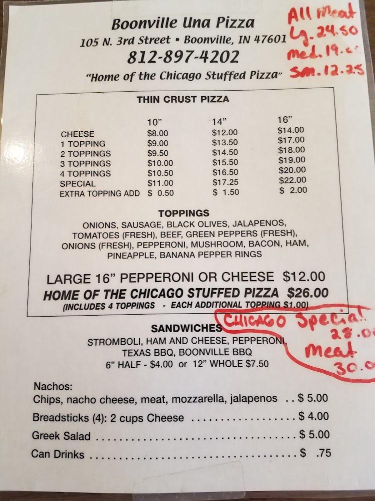 Una Pizza Menu image 2