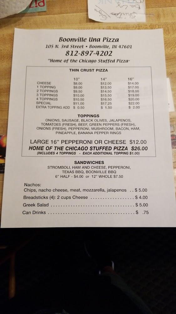 Una Pizza Menu image 3